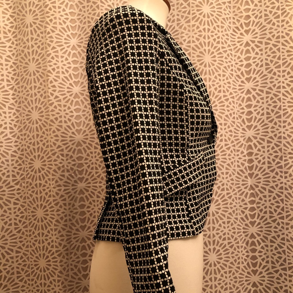 Mosaic & Co Size Small Black & White Jacket Blazer - Picture 9 of 10